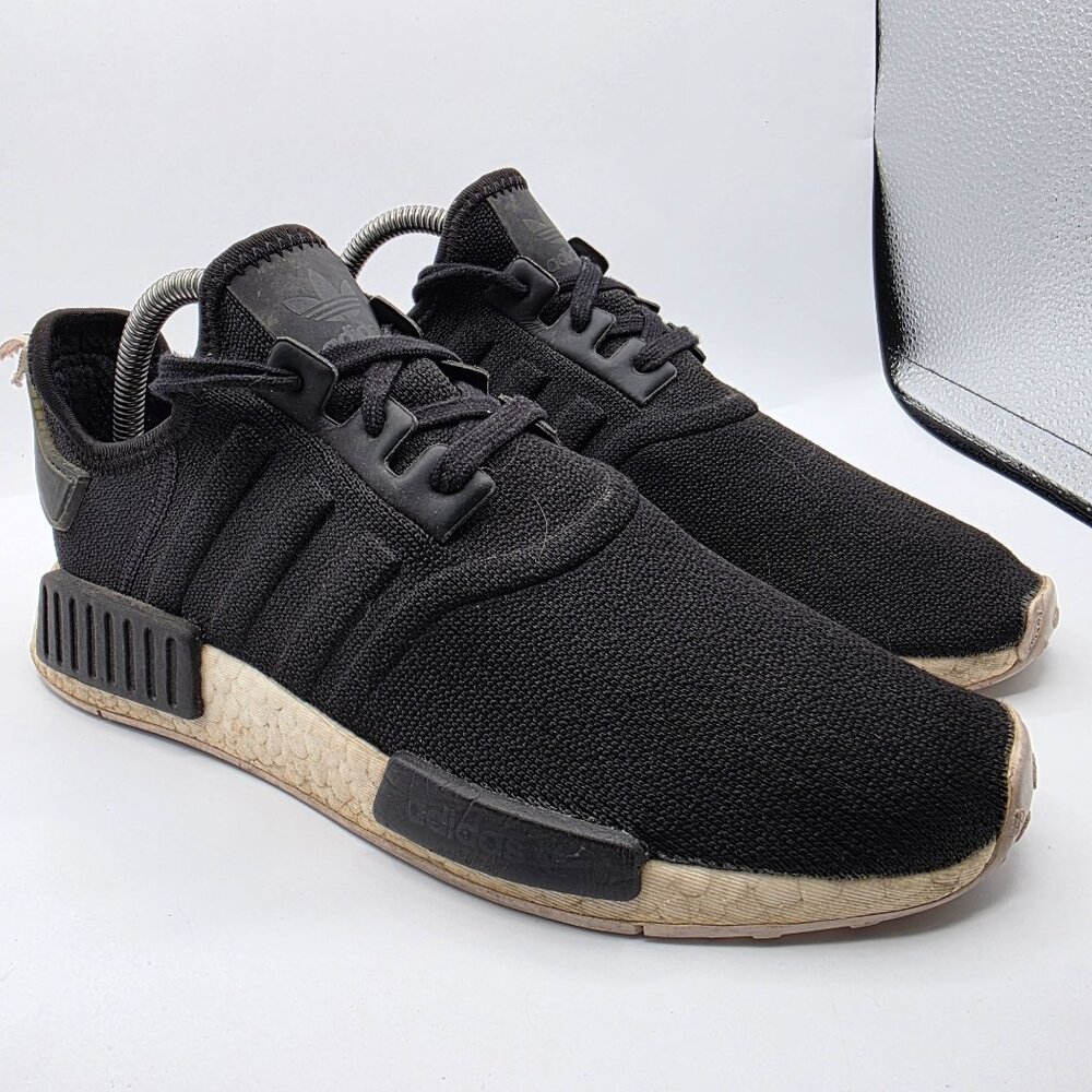 Adidas NMD R1 Boost Womens Size 9 Black Shoes Athletic Outdoors Casual Comfort